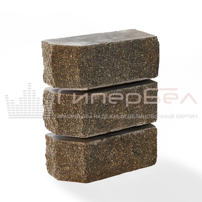 giperbel-124-1 Гиперпрессованный кирпич «Полуторный Полнотелый Двухтычковый угол 45 ⁰ Скала» — изображение 1